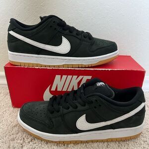 Nike SB Dunk Low Pro Black White Gum Light Brown Sneakers